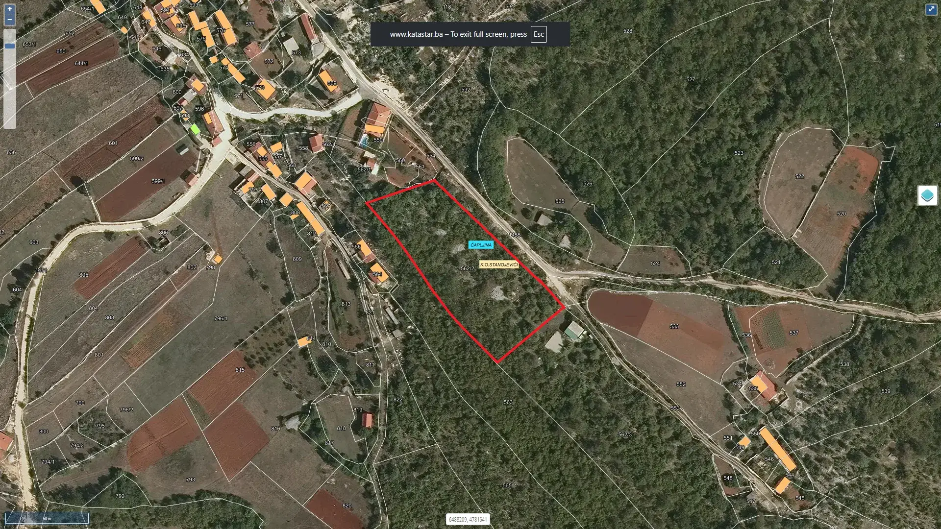 Участок в Становичах — 5 дунумов, автострада 1 км — 1 / 7